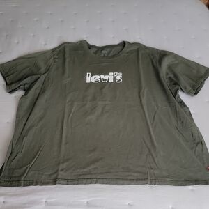 Levi's Dark Olive Tee with Logo